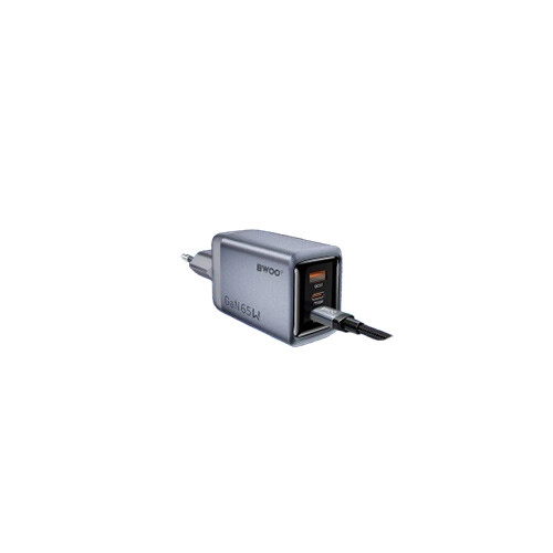 BWOO GaNex 3-Port USB-C 65W GaN Charger - 5