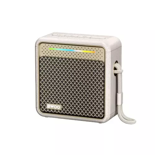 BWOO BO-BS96 IPX6 RGB Lights Wireless Speaker (White)