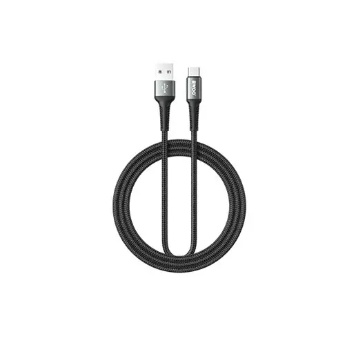 BWOO BO-X288C nylon braided USB A to C 1m fast charging cable