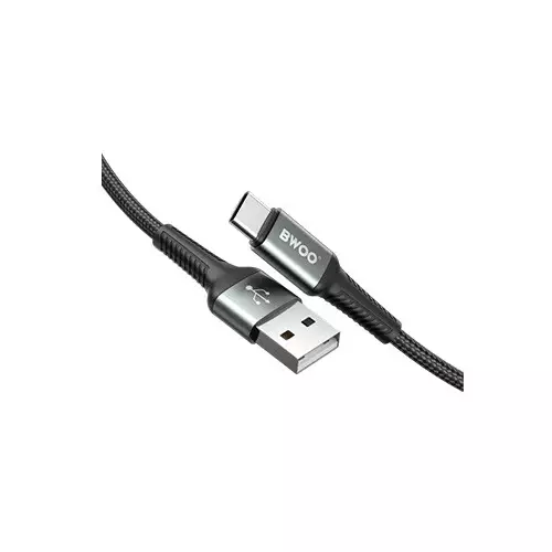 BWOO BO-X288C nylon braided USB A to C 1m fast charging cable - 2