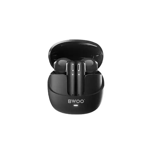 BWOO BO-BW98-BK Black Earbuds With ENC - 1
