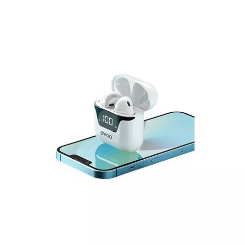 BWOO BO-BW50 Half-In-Ear with Digital Display Wireless Earbuds - 3