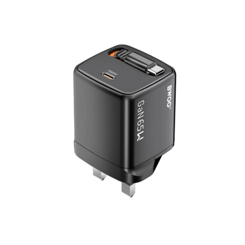 BWOO  BO-CDA232 65W GaN Retractable  USB-C  Charger Cable
