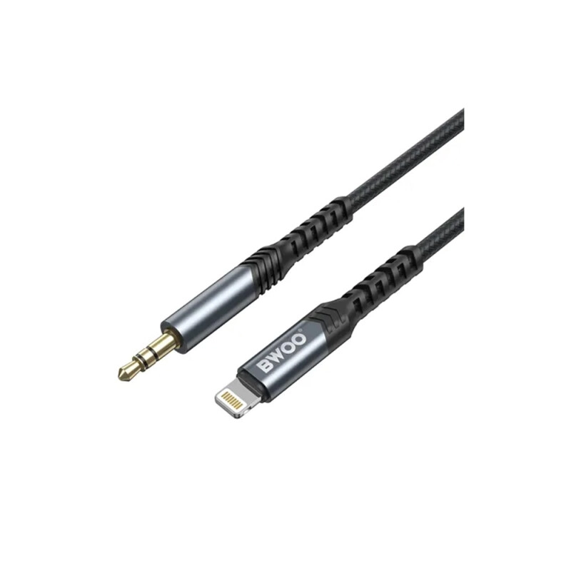 BWOO BO-AUX068 1.2 Meter Lightning to 3.5mm Audio Cable - 1