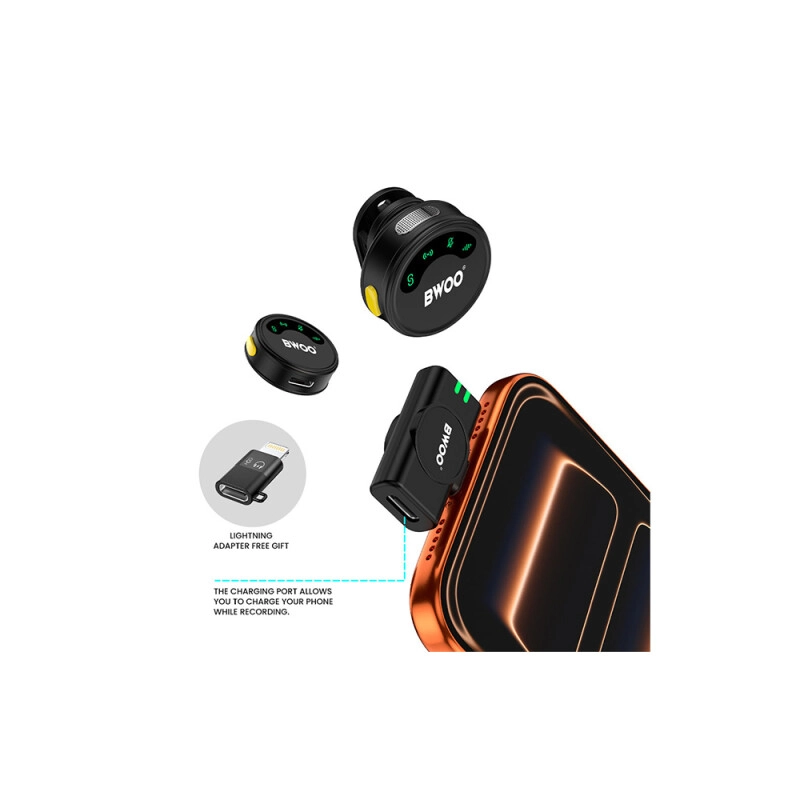 BWOO BO-MF02 Wireless Lavalier Microphone - 2