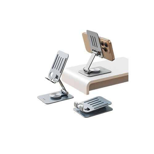 BWOO BO-ZJ144 Adjustable 360  Rotation Base Phone Stand (Silver) - 4