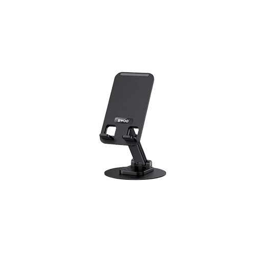 BWOO BO-ZJ132  Aluminum Alloy 360° Rotating Foldable Desktop Phone Holder