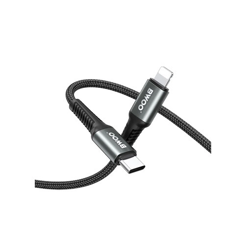 BWOO BO-X288C-L 2M PD 27W USB-C to Lightning Fast Charging Cable - 3