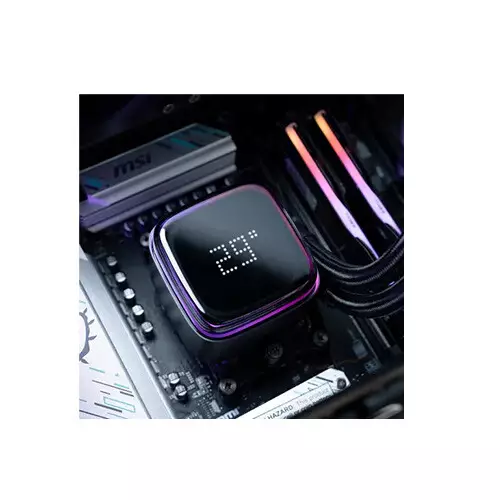 Ocypus Iota L24 BK 240mm AIO Liquid CPU Cooler With Dot-Matrix Digital Display-gallery-4