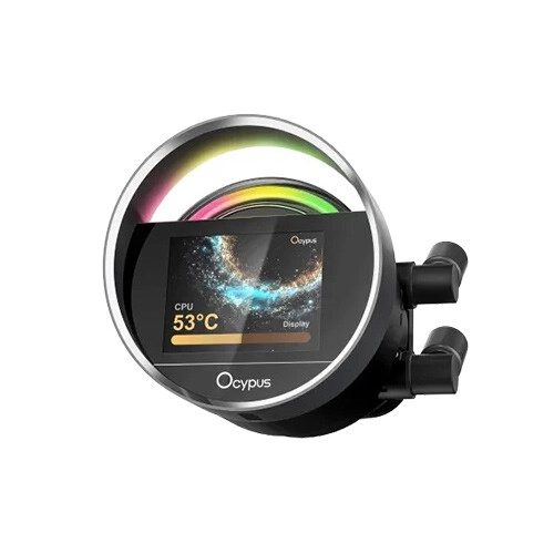 Ocypus Sigma L24 ARGB 240mm AIO Liquid CPU Cooler with Display (Black) - 1