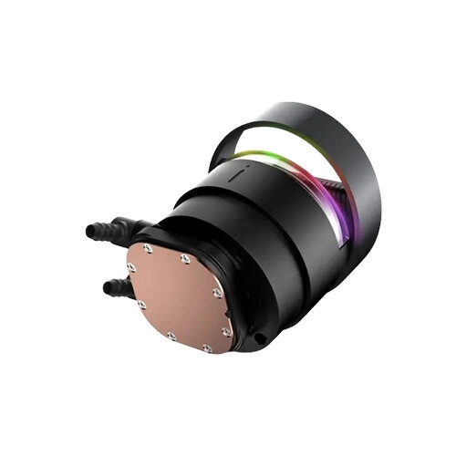 Ocypus Sigma L24 ARGB 240mm AIO Liquid CPU Cooler with Display (Black) - 2
