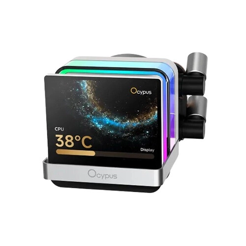 Ocypus Sigma L24 PRO 240mm AIO Liquid CPU Cooler with Display (White) - 1