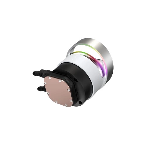 Ocypus Sigma L36 ARGB  360mm AIO Liquid CPU Cooler with Display (White) - 2