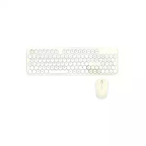 Mofii Geezer Honey S Wireless Keyboard Mouse Combo - (Elegant Beige)