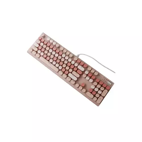Mofii Geezer G5 Wired RGB Mechanical Gaming Keyboard Red Switch - (Milk Tea)