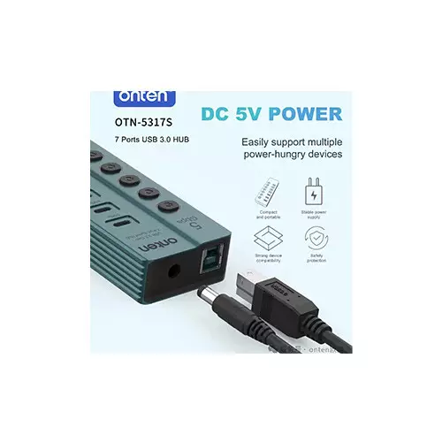 ONTEN OTN-5317S 7 Ports USB 3.0 HUB - 1