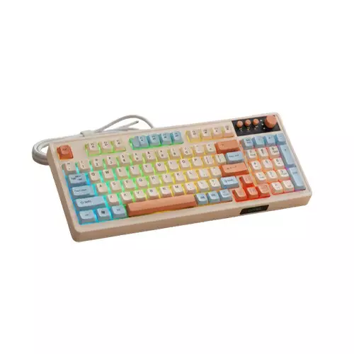 ONTEN OTN-KB201 WIRED BACKLIT Keyboard WITH Audio Control +Type-C OTG - 1