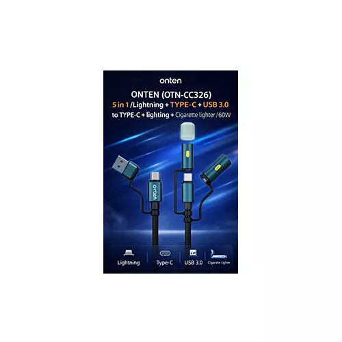ONTEN OTN-CC326 5 in 1/Lightning +TYPE-C+USB 3.0 Data Cable - 1