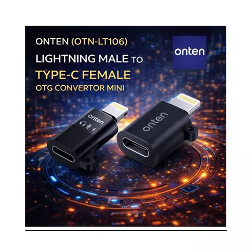 Onten OTN-LT106 Lightning to Type C OTG Converter - 1