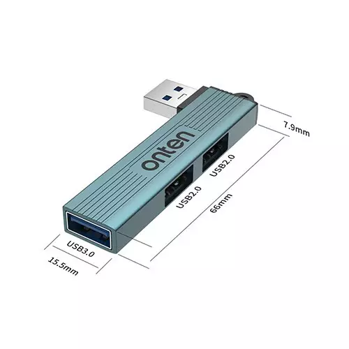 Onten OTN-US51 USB-A to USB-A 3 Ports Hub - 1