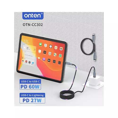 Onten OTN-CC302 1M 60W Male USB Type-C Cable-gallery-2