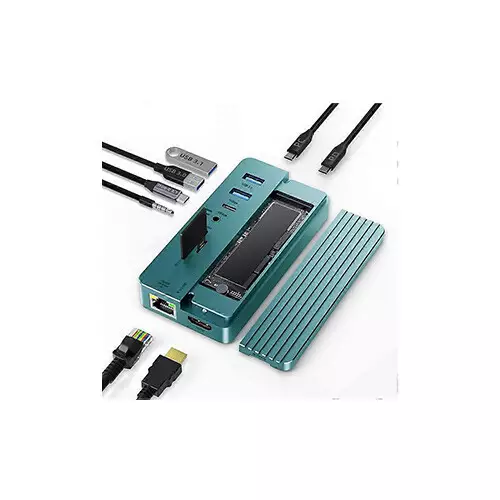 Onten ONT-UC966 10 in 1 USB-C Hub M.2 SSD Enclosure-gallery-1