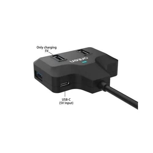 Onten OTN-UCA5311 5-in-2 USB Hub with LAN Adapter - 1