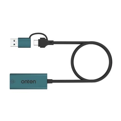 Onten OTN-UE106+ USB-C and USB-A to Ethernet Adapter - 1