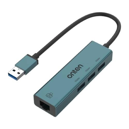 Onten OTN-5220 4-in-1 USB Hub with LAN Adapter