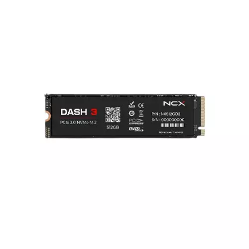 NCX Dash 3 512GB PCIe Gen 3.0 NVMe SSD with HMB Cache