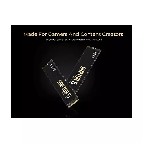 NCX Raptor 5 1TB PCIe 5.0 x4 NVMe SSD With DRAM and SLC Cache-gallery-2