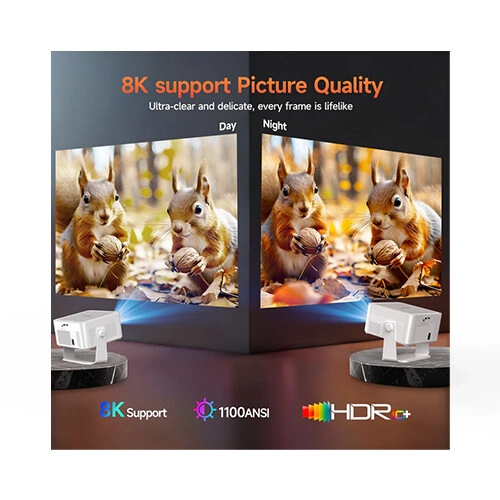 Magcubic HY450 Max 1100 ANSI Lumens 8k Android 14 Portable Projector - 1