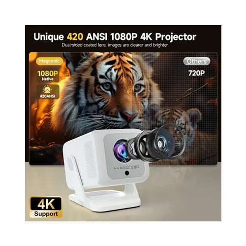 Magcubic HY310X Mini 1080P ANSI Lumens 4K Android Projector - 2