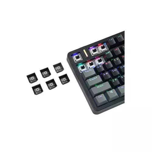 Furycube G87 Pro Gasket Wired RGB Mechanical Keyboard (Grey)-gallery-3