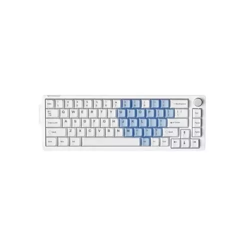 FURYCUBE V68 Tri-Mode Aluminum Alloy Mechanical Keyboard(White-Blue)