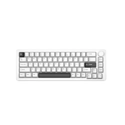FURYCUBE V68 Tri-Mode Aluminum Alloy Mechanical Keyboard-White