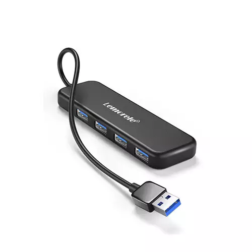 Lemorele TC55 USB-A 4-in-1 Hub with Micro USB Power Supply