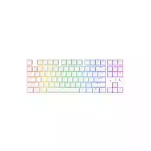 Durgod Cavalry 87w RGB Kailh Brown Switch Hot-Swappable Tri-Mode Mechanical Keyboard (White)