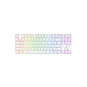 Durgod Cavalry 87w RGB Kailh Brown Switch Hot-Swappable Tri-Mode Mechanical Keyboard (White)