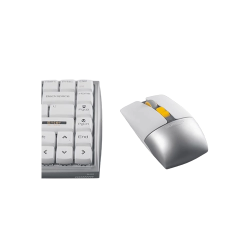DURGOD Hi Click Dual Mode Mouse Silver White - 1