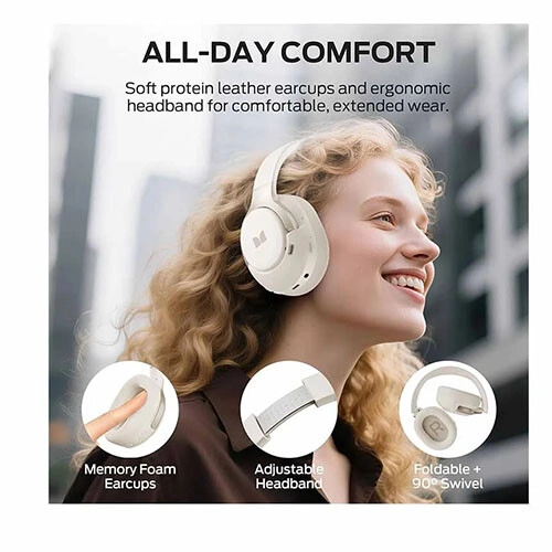 Monster Persona 5th ANC Bluetooth Over-Ear Headphone (White) - 1