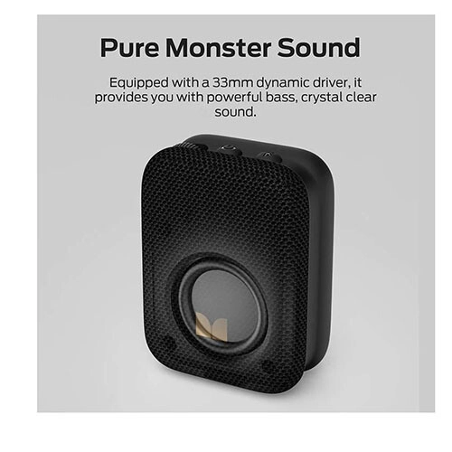 Monster Atomic Atom Portable Bluetooth Speaker (Black ) - 1