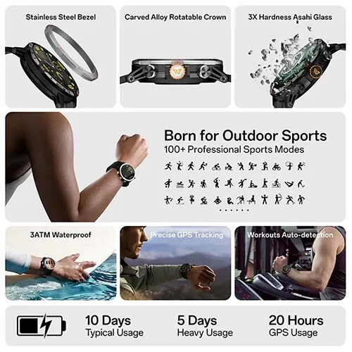 Weofly Conquer 2 Outdoor Sports & Adventure 1.43 Inch AMOLED Smartwatch - 2