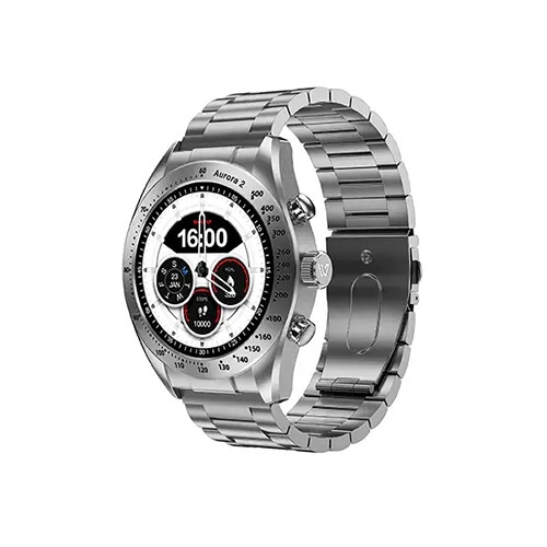 Weofly Aurora 2 AMOLED 1.32 Inch AOD Display Bluetooth Calling Smartwatch (Silver)
