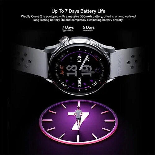 Weofly Curve 2 1.43 Inch AMOLED Display Bluetooth Calling Smartwatch - 2
