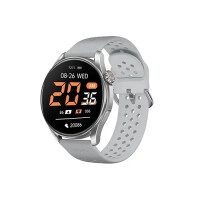 Weofly Curve 2 1.43 Inch AMOLED Display Bluetooth Calling Smartwatch (Silver)