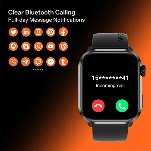 Weofly Power 2 1.85 Inch AMOLED Display Bluetooth Calling Smartwatch - 3