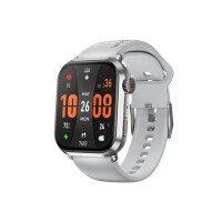 Weofly Power 2 1.85 Inch AMOLED Display Bluetooth Calling Smartwatch (Silver)