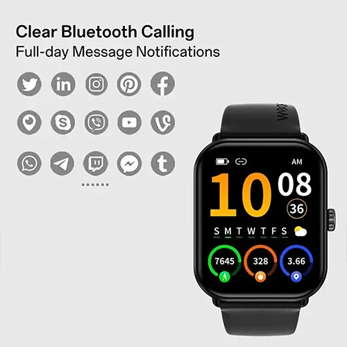Weofly Active 2 1.85 Inch HD Display Bluetooth Calling Smartwatch - 2