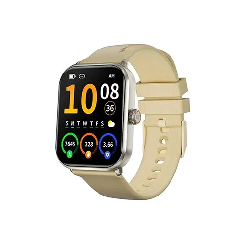 Weofly Active 2 1.85 Inch HD Display Bluetooth Calling Smartwatch (Gold)